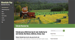 Desktop Screenshot of mountainhay.com