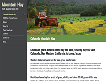 Tablet Screenshot of mountainhay.com